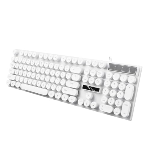 POPETPOP USB Leuchtende Computer- Mit Tasten Praktische Weiße Gaming- Für Pc Laptop Und Tablet Tragbar Und Ergonomisch Für Unterwegs POPETPOP USB Leuchtende Computer- Mit Tasten Praktische Weiße Gaming- Für Pc Laptop Und Tablet Tragbar Und Ergonomisch Für Unterwegs von POPETPOP
