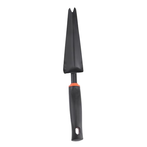 POPETPOP Forked Hand Weeder Puller Mit Holzgriff Aus Kohlenstoffstahl Effektives Gartenwerkzeug Zum Entfernen Von Unkraut Und Wurzeln Für Garten Einfahrt Schwarz von POPETPOP