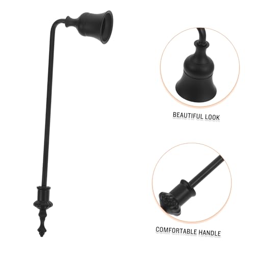 POPETPOP Vintage Kerzenlöscher mit Langem Griff Sicherer Dochtlöscher für Teelichter Duftkerzen und Aromatherapie Stilvolles Kerzenzubehör für Zuhause Einfach zu Bedienen und Raucharm von POPETPOP