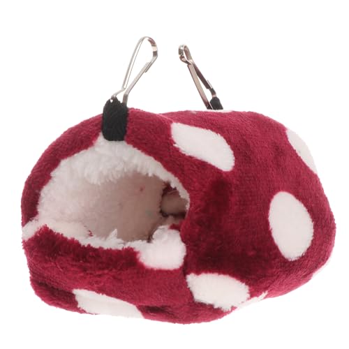 POPETPOP Hamsterwinter Tierische Hommock Zubehör Für Etagenbetten Bärtiges Drachenbett Meerschweinchenkäfig Hängematte Warm Dot Vogelhütte Papageienhaus Haustierkäfig Kleines Haustier von POPETPOP