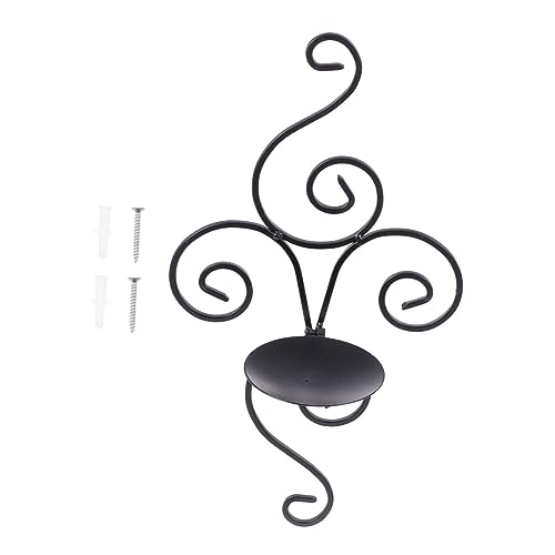 POPETPOP Wandkerzenhalter aus schwarzem Metall Dekorativer doppelter Spiral Kerzenständer für Stumpenkerzen Retro Stil Stilvolle Wandmontage Eleganter Akzent Langlebig und Robust POPETPOP Wandkerzenhalter aus schwarzem Metall Dekorativer doppelter Spiral Kerzenständer für Stumpenkerzen Retro Stil Stilvolle Wandmontage Eleganter Akzent Langlebig und Robust von POPETPOP