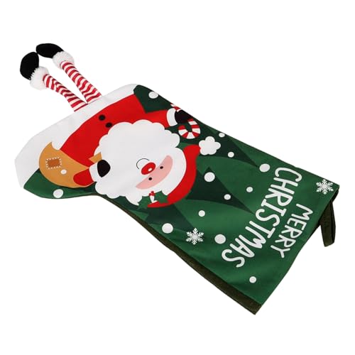 POPETPOP Weihnachtssocke aus Stoff mit Feiner Textur Großer Kapazität Geschenkbeutel Weihnachtlicher Baumschmuck Leicht zum Aufhängen an Kamin Fenster für Nikolaus Socken Befüllung und POPETPOP Weihnachtssocke aus Stoff mit Feiner Textur Großer Kapazität Geschenkbeutel Weihnachtlicher Baumschmuck Leicht zum Aufhängen an Kamin Fenster für Nikolaus Socken Befüllung und von POPETPOP