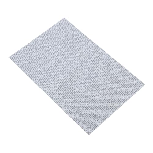 POPETPOP Zaun Ziegel Modell Mini Winzige Ziegel Selbstklebende Wandaufkleber Puppenhaus Aufkleber Bausteine ​​Zubehör Architekturmodell Baumaterial Gefälschte Ziegel Mini Ziegel von POPETPOP