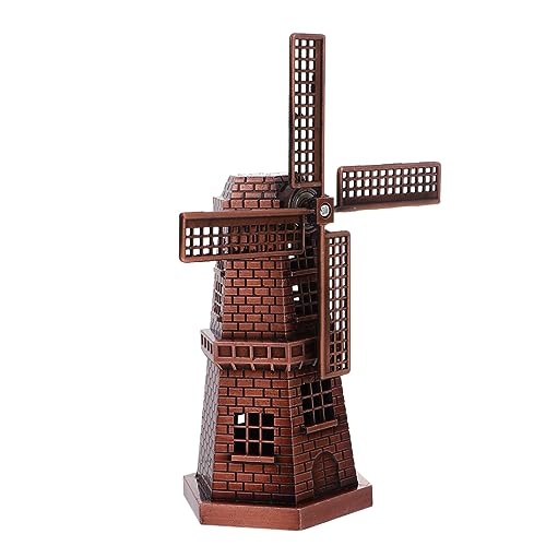 POPETPOP Zinklegierung Windmühle Modell Tischdekoration Rotkupferfarben Drehbar Rustikale Home Decor Büro Schlafzimmer Kinderzimmer Ornament POPETPOP Zinklegierung Windmühle Modell Tischdekoration Rotkupferfarben Drehbar Rustikale Home Decor Büro Schlafzimmer Kinderzimmer Ornament von POPETPOP