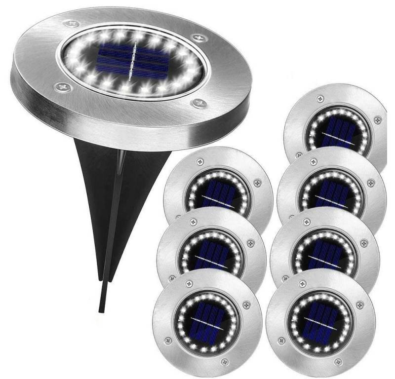 POPOLIC LED Solarleuchte Außen Garten Bodenleuchte Wegeleuchte, Lichtsensor LED Solarlampe von POPOLIC