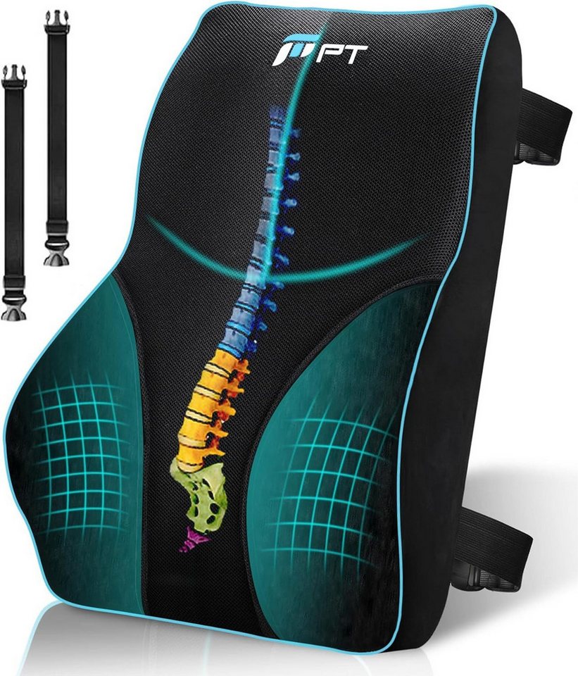 POPOLIC Rückenkissen Lendenkissen Rückenlehne, Memory Foam Rückenstützkissen Lordosenstütze, 1-tlg., Stütze Rücken Lordosenstütze, für Büro, Autositz, Liegestuhl, mit Verlängerungsgurt und Netzbezug POPOLIC Rückenkissen Lendenkissen Rückenlehne, Memory Foam Rückenstützkissen Lordosenstütze, 1-tlg., Stütze Rücken Lordosenstütze, für Büro, Autositz, Liegestuhl, mit Verlängerungsgurt und Netzbezug von POPOLIC