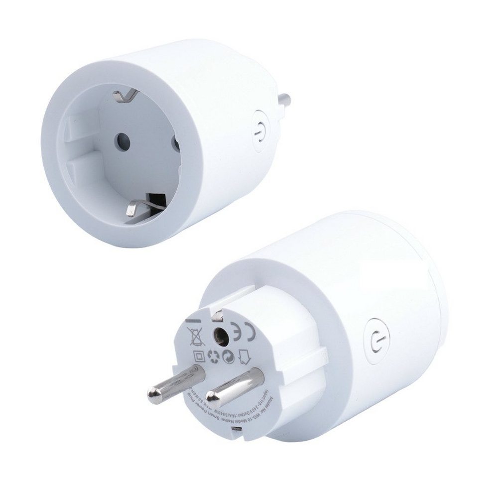 POPOLIC WLAN-Steckdose Steckdose 2er Pack, Smart WLAN Steckdose mit Strommessung, Sprachsteuerung & Timer, 2-St., Smart Home WiFi Steckdose funktioniert mit Alexa, Google Home, Nur 2.4GHz WiFi POPOLIC WLAN-Steckdose Steckdose 2er Pack, Smart WLAN Steckdose mit Strommessung, Sprachsteuerung & Timer, 2-St., Smart Home WiFi Steckdose funktioniert mit Alexa, Google Home, Nur 2.4GHz WiFi von POPOLIC