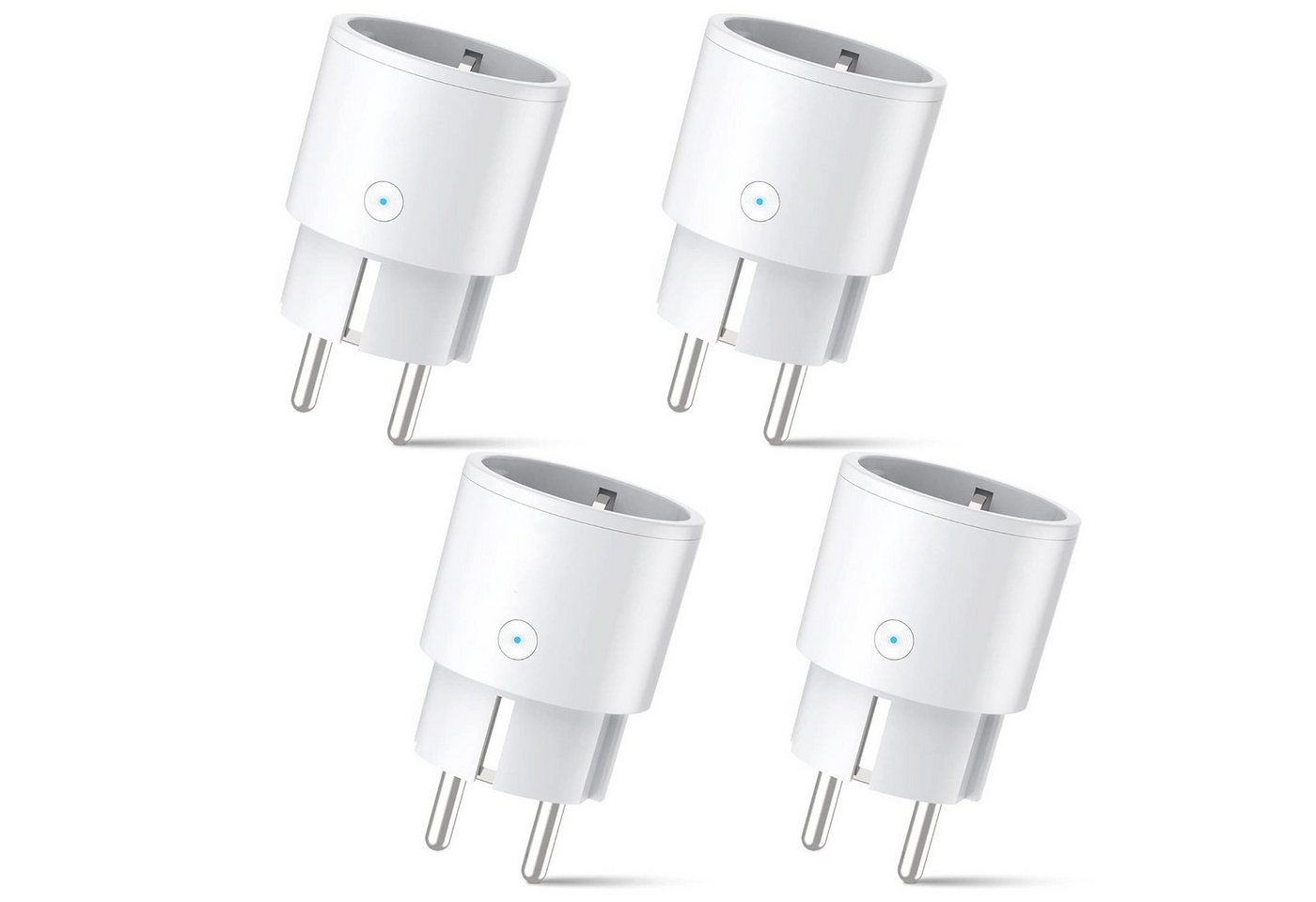 POPOLIC WLAN-Steckdose Steckdose 2er Pack, Smart WLAN Steckdose mit Strommessung, Sprachsteuerung & Timer, 4-St., Smart Home WiFi Steckdose funktioniert mit Alexa, Google Home, Nur 2.4GHz WiFi POPOLIC WLAN-Steckdose Steckdose 2er Pack, Smart WLAN Steckdose mit Strommessung, Sprachsteuerung & Timer, 4-St., Smart Home WiFi Steckdose funktioniert mit Alexa, Google Home, Nur 2.4GHz WiFi von POPOLIC
