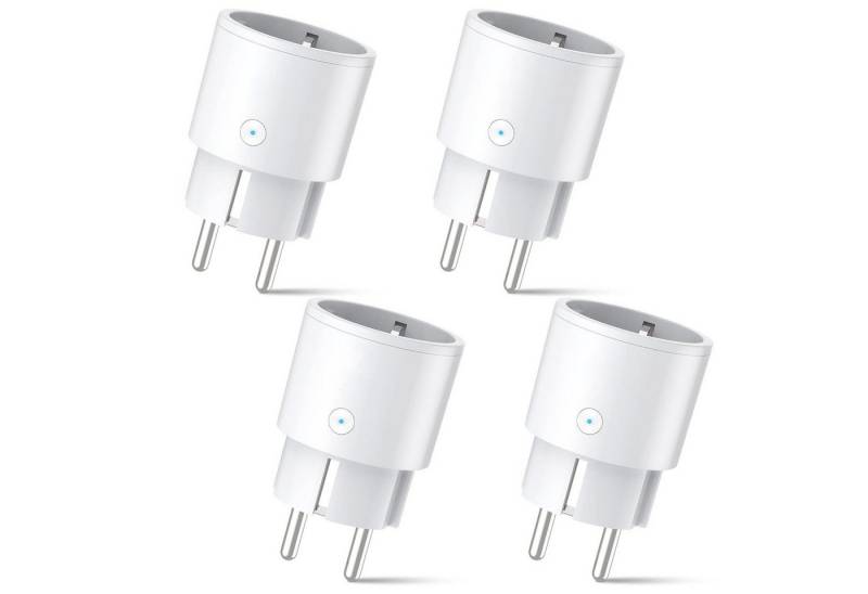 POPOLIC WLAN-Steckdose Steckdose 2er Pack, Smart WLAN Steckdose mit Strommessung, Sprachsteuerung & Timer, 4-St., Smart Home WiFi Steckdose funktioniert mit Alexa, Google Home, Nur 2.4GHz WiFi POPOLIC WLAN-Steckdose Steckdose 2er Pack, Smart WLAN Steckdose mit Strommessung, Sprachsteuerung & Timer, 4-St., Smart Home WiFi Steckdose funktioniert mit Alexa, Google Home, Nur 2.4GHz WiFi von POPOLIC