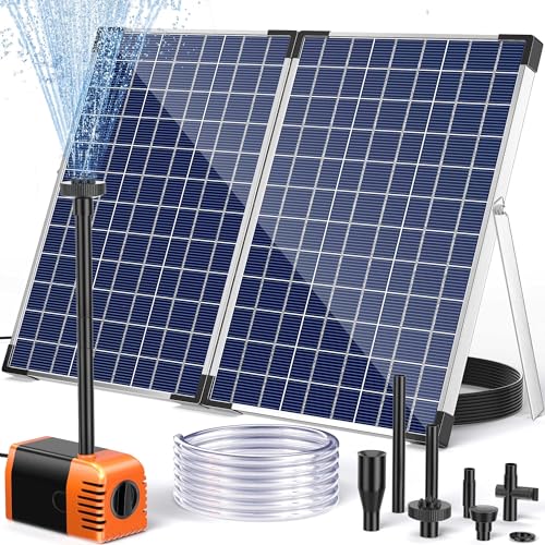 POPOSOAP Solar-Springbrunnenpumpe für den Außenbereich, 35 W, solarbetriebene Wasser-Teichpumpe mit 480 GPH einstellbarer Durchflussmenge für Gartenteich, Fisch, Wasserfall, Hydrokultur, Pool POPOSOAP Solar-Springbrunnenpumpe für den Außenbereich, 35 W, solarbetriebene Wasser-Teichpumpe mit 480 GPH einstellbarer Durchflussmenge für Gartenteich, Fisch, Wasserfall, Hydrokultur, Pool von POPOSOAP