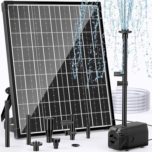 POPOSOAP Solar-Teichpumpe, 30 W Solar-Wasserpumpe, einstellbarer Durchfluss von 430 GPH, Solarpumpe mit Umstellventil und 1,8 m Schlauch für Teiche, Wildgarten, Wasserfall POPOSOAP Solar-Teichpumpe, 30 W Solar-Wasserpumpe, einstellbarer Durchfluss von 430 GPH, Solarpumpe mit Umstellventil und 1,8 m Schlauch für Teiche, Wildgarten, Wasserfall von POPOSOAP