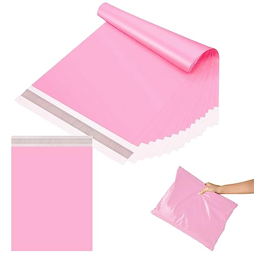 20 Stück Versandbeutel Groß Plastik Rosa Versandtaschen 15"x21" (38 * 52cm) Versandtüten Warenbeutel,Selbstklebend und Blickdicht,Versandtüten aus Plastik für Kleidung Logistikverpackungen Textilien von POPOYU