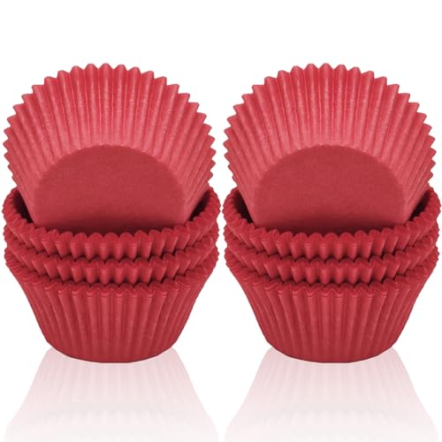 200 Stück Mini Muffins Papierförmchen,Rot Muffinförmchen Papier,Cupcake Förmchen,Rot Muffinförmchen Papier Klein für Backen, Dessert Weihnachten Valentinstag Geburtstag Hochzeit Dekoration 200 Stück Mini Muffins Papierförmchen,Rot Muffinförmchen Papier,Cupcake Förmchen,Rot Muffinförmchen Papier Klein für Backen, Dessert Weihnachten Valentinstag Geburtstag Hochzeit Dekoration von POPOYU