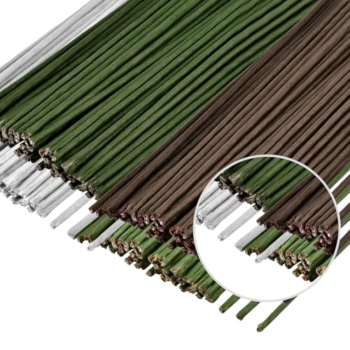 POPOYU 200Stück Floristik Draht,Blumendraht Dunkelgrün/Grün/Weiß/Braun,Steckdraht Floristik,Steckdraht,Floristenbedarf,Blumenstamm Draht 18Gauge für dieHerstellung von Blumenhandwerk,künstlichenBlumen POPOYU 200Stück Floristik Draht,Blumendraht Dunkelgrün/Grün/Weiß/Braun,Steckdraht Floristik,Steckdraht,Floristenbedarf,Blumenstamm Draht 18Gauge für dieHerstellung von Blumenhandwerk,künstlichenBlumen von POPOYU