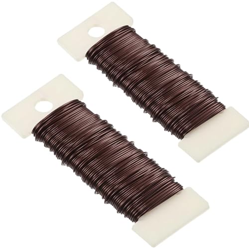 POPOYU 2 Rollen Bindedraht Braun,Draht Blumen Basteln,35M/0.65mm Blumendraht Braun,Basteldraht Outdoor,Pflanzendraht Basteldraht,Draht Ummantelt Braune,Braunes Deko Bindedraht für Rosen,Blumen&Basteln POPOYU 2 Rollen Bindedraht Braun,Draht Blumen Basteln,35M/0.65mm Blumendraht Braun,Basteldraht Outdoor,Pflanzendraht Basteldraht,Draht Ummantelt Braune,Braunes Deko Bindedraht für Rosen,Blumen&Basteln von POPOYU