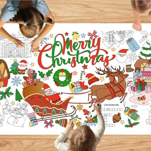POPOYU Ausmaltischdecke Weihnachten,Weihnachten Poster zum Ausmalen Kinder,Groß Weihnachten Ausmalen Poster,Riese Papier Weihnachten Bemalbare Tischdecke für Weihnachtsfeier-Geschenke, Zubehör POPOYU Ausmaltischdecke Weihnachten,Weihnachten Poster zum Ausmalen Kinder,Groß Weihnachten Ausmalen Poster,Riese Papier Weihnachten Bemalbare Tischdecke für Weihnachtsfeier-Geschenke, Zubehör von POPOYU