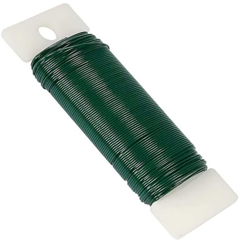 POPOYU Bindedraht Grün,Draht Blumen Basteln,35M/0.65mm Blumendraht Grün,Basteldraht Outdoor,Pflanzendraht Basteldraht,Draht Ummantelt Grüntön,Smaragdgrün Deko Bindedraht für Rosen,Blumen(1 Packung) POPOYU Bindedraht Grün,Draht Blumen Basteln,35M/0.65mm Blumendraht Grün,Basteldraht Outdoor,Pflanzendraht Basteldraht,Draht Ummantelt Grüntön,Smaragdgrün Deko Bindedraht für Rosen,Blumen(1 Packung) von POPOYU