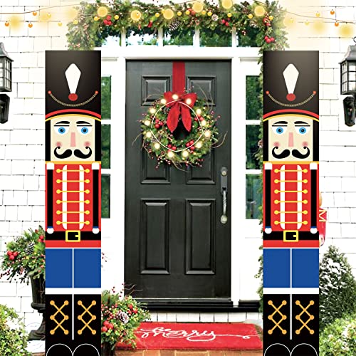 POPOYU Weihnachts-Nussknacker-Türbanner, Nussknacker-Soldaten-Banner,Nussknacker-Tür-Deko,Weihnachts-Nussknacker-Banner, Weihnachts-Couplet für Outdoor Weihnachten Haustür Decke Wand Hängen Banner POPOYU Weihnachts-Nussknacker-Türbanner, Nussknacker-Soldaten-Banner,Nussknacker-Tür-Deko,Weihnachts-Nussknacker-Banner, Weihnachts-Couplet für Outdoor Weihnachten Haustür Decke Wand Hängen Banner von POPOYU