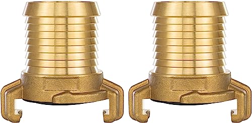 Poppstar 2 Messing Schnellkupplungen 1 1/4 Zoll Tülle (System Geka Kupplung auf 1 1/4 Zoll Schlauchtülle), für 32mm Schlauch-Innendurchmesser von POPPSTAR