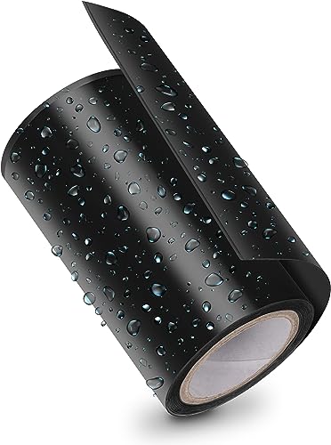 Poppstar wasserdichtes Klebeband schwarz (10cm x 150cm) Ultrastarkes Notfall-Reparaturband & Dichtungsband selbstklebend für Pool & Rohr-Abdichtung von POPPSTAR