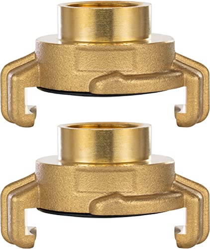 Poppstar 2x Messing Schnellkupplung 1/2 Zoll Innengewinde (Kupplung 1/2 Zoll Gewinde) von POPPSTAR