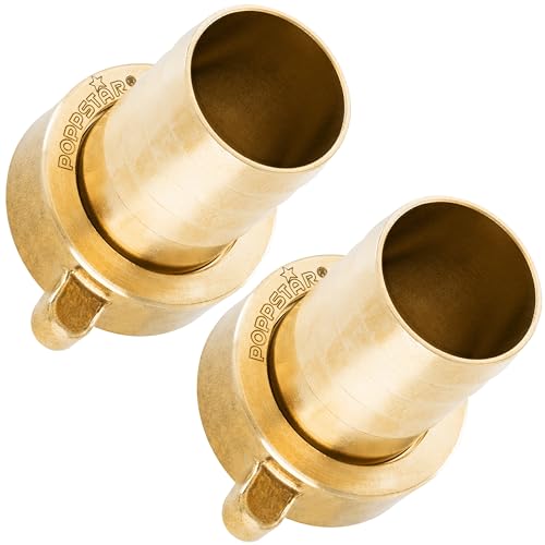 Poppstar 2x Schlauchverbinder 1 Zoll Messing (inkl. Überwurfmutter mit Flachdichtung) Schlauchverschraubung 1" Innengewinde auf Schlauchtülle 1 Zoll (25mm) von POPPSTAR