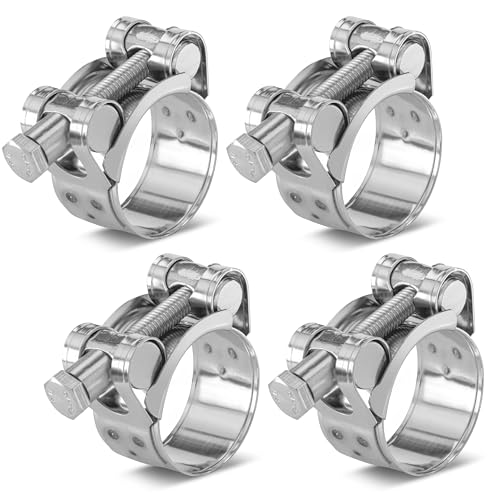 Poppstar 4 Stück Gelenkbolzenschellen Edelstahl Schlauchschellen Spannbereich 29-31mm, Bandbreite 20mm, W4 Poppstar 4 Stück Gelenkbolzenschellen Edelstahl Schlauchschellen Spannbereich 29-31mm, Bandbreite 20mm, W4 von POPPSTAR