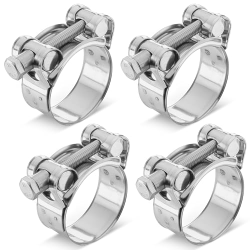 Poppstar 4 Stück Gelenkbolzenschellen Edelstahl Schlauchschellen Spannbereich 36-39mm, Bandbreite 20mm, W4 Poppstar 4 Stück Gelenkbolzenschellen Edelstahl Schlauchschellen Spannbereich 36-39mm, Bandbreite 20mm, W4 von POPPSTAR