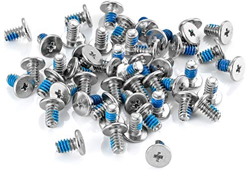 Poppstar Festplattenschrauben für 3,5 Zoll Festplatten (Nr. 6-32 UNC x 6 mm, silber), 50er Stück von POPPSTAR