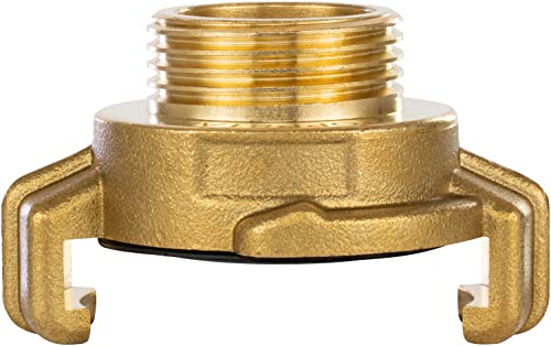 Poppstar Messing Schnellkupplung 3/4 Zoll Außengewinde (G 3/4"-Gewinde auf Klauenkupplung) von POPPSTAR