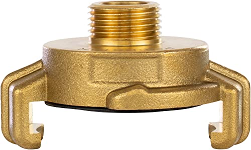 Poppstar Messing Schnellkupplung 3/8 Zoll Außengewinde (G 3/8"-Gewinde auf Klauenkupplung) von POPPSTAR