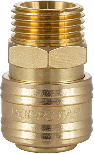 Poppstar Schnellkupplung Druckluft NW 7,2 mit 1/2 Zoll Außengewinde für Druckluft-Anschluss von POPPSTAR