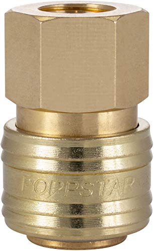 Poppstar Schnellkupplung Druckluft NW 7,2 mit 1/4 Zoll Innengewinde für Druckluft-Anschluss von POPPSTAR