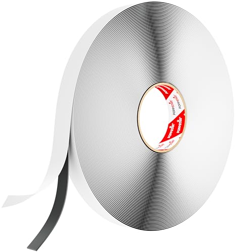 POPPSTAR doppelseitiges Butyl Klebeband (25 m x 15 mm x 1,6 mm) Dichtband selbstklebend schwarz von POPPSTAR