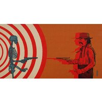Das Ende Der Straße || Kunstdruck Vintage Inspirierte Kunst Cowboy Sci-Fi Leben Tod Twilight Zone Inspiriert Land von POPxAMERICANA