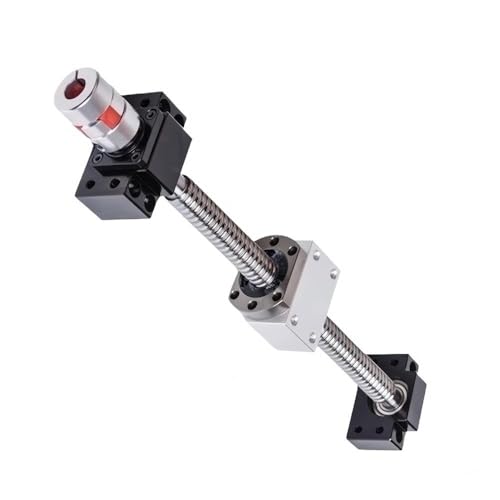 1 Satz C5-Kugelumlaufspindel-Kit SFU1605, 250–2000 mm, kompakte, silberfarbene Kugelumlaufspindel mit bearbeitetem Ende und Kugelmutter for Roboter(1500mm) von POQAX