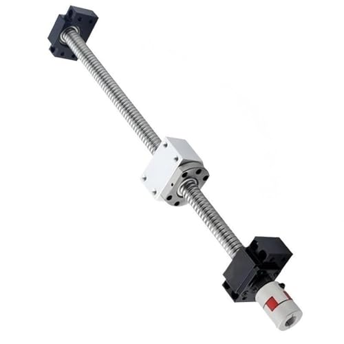1 Satz SFU1204/1610/2005 Kugelumlaufspindel, 250 mm – 1450 mm Haltbarkeit C7 Kugelumlaufspindel mit einzelner Kugelmutter for CNC-Teile(12 * 600MM) von POQAX