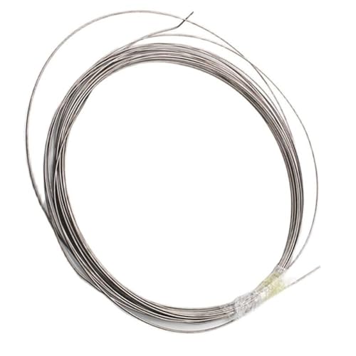 1 Stück 1/5 m Industriedraht aus reinem tit an TA2, leichter Ti-Titan-Spiraldraht for Sportgeräte(5Mx0.3MM) von POQAX
