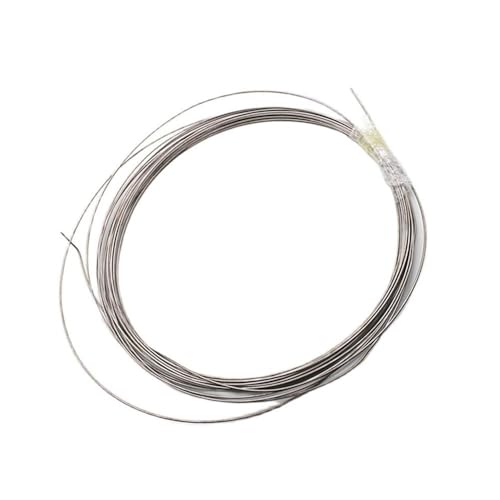 1 Stück TA1 Titandraht, Durchmesser 0,2–3 mm, leicht zu verarbeitender reiner Titan-Basteldraht for Heimwerkermaterial(0.4mmx5m) von POQAX