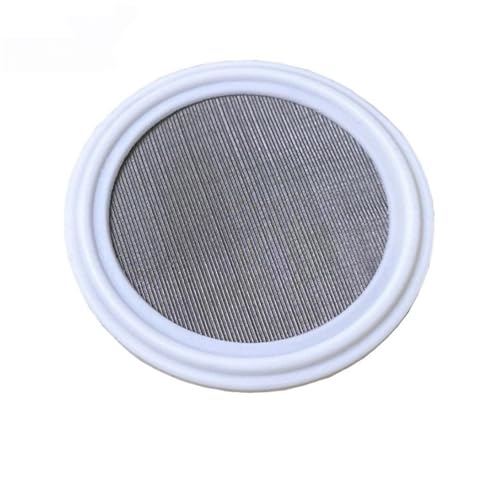 1 Stück Tri-Clamp Silikon-PTFE-Dichtungsstreifen, 10-500 Mesh Edelstahl-Tri-Clamp-Filtersieb(White,3INCH*200MESH) von POQAX
