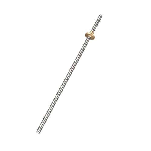 2 Stück T8 Trapezgewindespindel mit Mutternsatz, 100–400 mm kompakte Trapezgewindestangenmutter for CNC-Maschinen(2MM*250MM) von POQAX