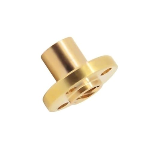 2 Stück Trapezgewindeschraubenmutter, Steigung 2 mm, Gewinde 2/8 mm, hochfeste T8-Mutter for Schrittmotor-Schienenschraube(2mm*2mm) von POQAX