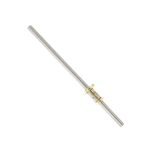 2-teiliges 300-mm-Trapezschrauben-Set, 500 mm starke T8-Gewindestange mit Anti-Backlash-Mutter for 3D-Drucker(500mm) von POQAX