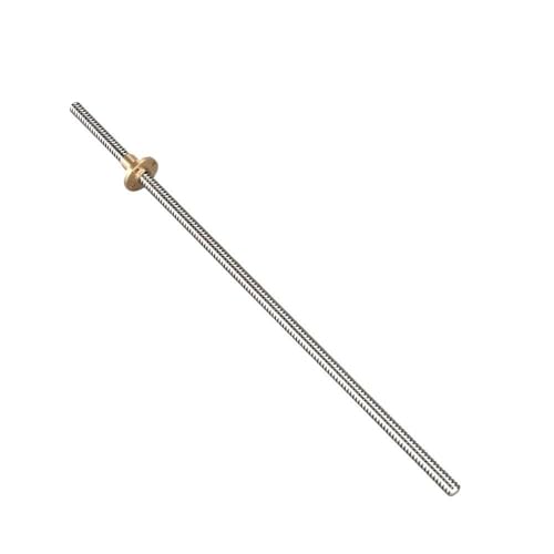 3-teiliges Trapezstangen-Kit 100–500 mm, T8-Trapezschraube mit hervorragender Festigkeit und Messingmutter for 3D-Drucker(250mm*2mm*2mm) von POQAX
