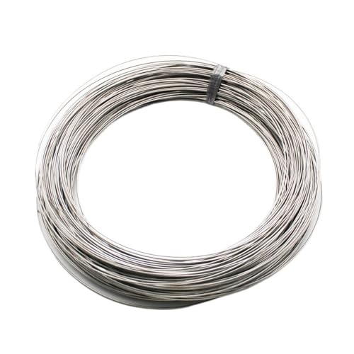 5/10 Meter Reintitan-Basteldraht TA2, wärmeableitender Titan-Metalldraht for dekorative Arbeiten, 1 Stück(5Mx0.3MM) von POQAX
