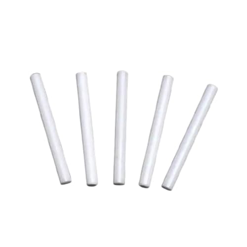5 Stück Aluminiumoxid-Spiegelkeramikstab, Aluminiumoxid-isolierter fester Rührstab, weißer hochtemperaturbeständiger Stab(0.7x100mm) von POQAX