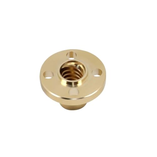 8 Stück Trapezgewindemuttern, Gewinde 2/8 mm for 3D-Drucker, Steigung 2 mm, Haltbarkeit, T8-Schraube, runde Messingmutter(8mm) von POQAX