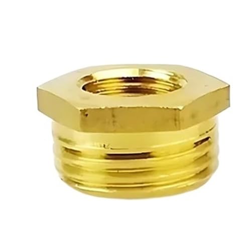 BSP-Reduzier-Sechskant-Messingbuchsenadapter, Stecker auf Buchse, einfache Verwendung for Wasser, 1 Stück(G1/4 inch*G1/2 inch,20 Pcs) von POQAX