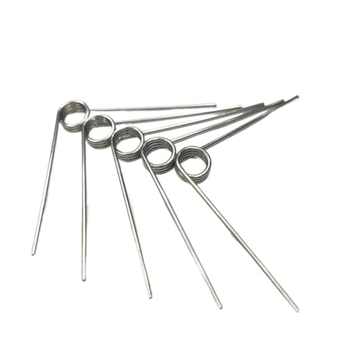 Drahtdurchmesser der rechten Torsionsfeder: 0,8 mm, Rückstellfeder in V-Form, Edelstahl 304(7.2MM(9LAP)*5MM*90) von POQAX