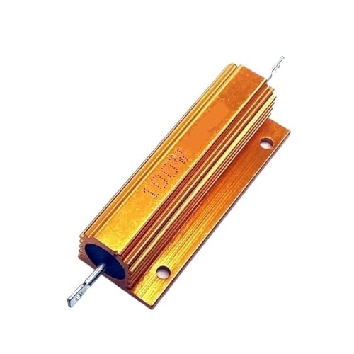 Drahtgewickelter Widerstand mit Aluminiummetallgehäuse, 0,01R-10M Ohm, Steckwiderstandselement, 100 W Leistung, 1 Stück(220K) von POQAX